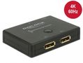 DELOCK Displayport 2 - 1 Switch bidirectional 4K 60 Hz (18750)