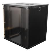DELTACO 19” cabinet, 12U, 540x450mm, standing or wall mount, glass door