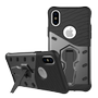 DELTACO Sniper Cover til iPhone X, Mørkegrå, roterende stativ, udskæringer til varme