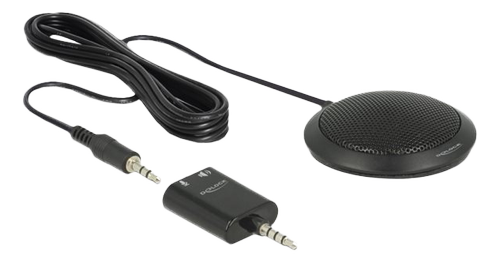 DELOCK Rundstrålande bordskondensatormikrofon för konferens med 3,5 mm (65873)