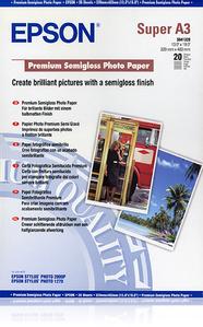 EPSON Premium semi gloss photo paper inkjet 250g/m2 A3+ 20 sheets 1-pack (C13S041328)