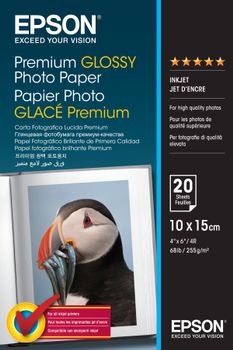 EPSON PREMIUM GLOSSY PHOTO PAPER 10X15/20 (C13S041706)
