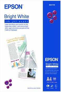 EPSON Bright White - A4 (210 x 297 mm) - 90 g/m² - 500 ark vanligt papper - för EcoTank ET-1810, 2810, 2811, 2814, 2815, 2820, 2825, 2826, 2850, 2851, 2856, 4800, 4850 (C13S041749)