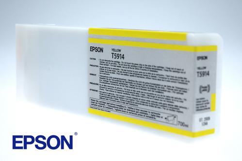EPSON n Ink Cartridges,  T591400, Singlepack,  1 x 700.0 ml Yellow (C13T591400)