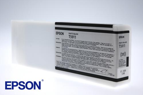 EPSON n Ink Cartridges,  T591100, Singlepack,  1 x 700.0 ml Photo Black (C13T591100)