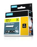 DYMO RHINOPRO 1IN YELLOW FLEXIBLE NYLON TAPE CARTRIDGE (1734525)