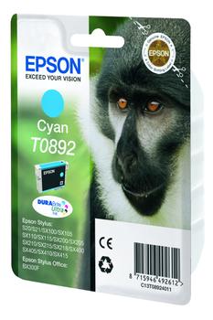 EPSON T0892 ink cartridge cyan low capacity 3.5ml 1-pack blister without alarm (C13T08924011)