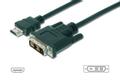 DIGITUS ASSMANN Videokabel HDMI / DVI 3m Sort 