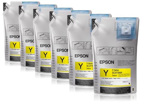 EPSON UltraChrome DS Yellow T741400 (1Lx6packs) (C13T741400)