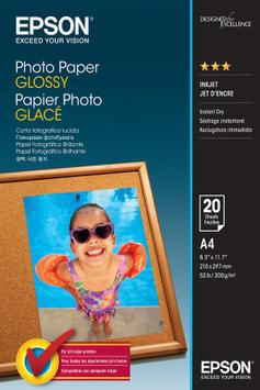 Epson Photo Paper Glossy - A4 - 20 Ark - 200 g/m² (C13S042538)