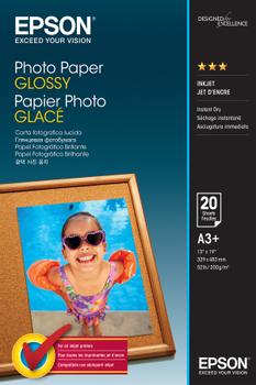 EPSON n Media, Media, Sheet paper, Photo Paper Glossy, Office - Photo Paper, Home - Photo Paper, Photo, A3+, 200 g/m2, 20 Sheets, Singlepack (C13S042535)