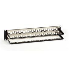 BLACK BOX Blank Patch Panel CAT6A Staggered - 48 port Factory Sealed (C6AMP70-48)