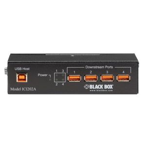 BLACK BOX Industrial-Grade USB Hub w/ Isolation - 4 port Factory Sealed (ICI202A)