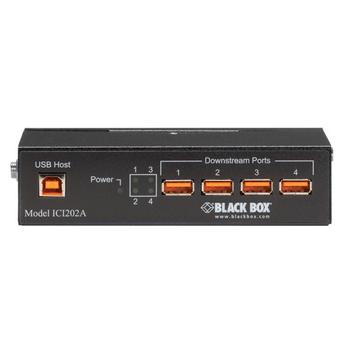 BLACK BOX BLACKBOX INDUSTRIAL-GRADE USB HUB WITH ISOLATION - 4 PORT (ICI202A)