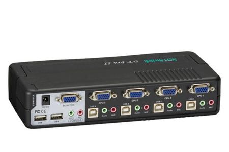 BLACK BOX ServSwitch DT Pro II - KVM / audio / USB switch - 2 x KVM / audio / USB - desktop (KV7020A)