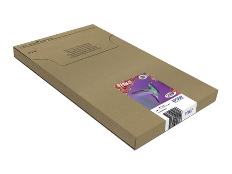 EPSON n Ink Cartridges,  Claria" Photographic,  T0807, Hummingbird,  Multipack,  1 x 7.4 ml Light Cyan, 1 x 7.4 ml Black, 1 x 7.4 ml Light Magenta, 1 x 7.4 ml Yellow, 1 x 7.4 ml Cyan, 1 x 7.4 ml Magenta (C13T08074510)