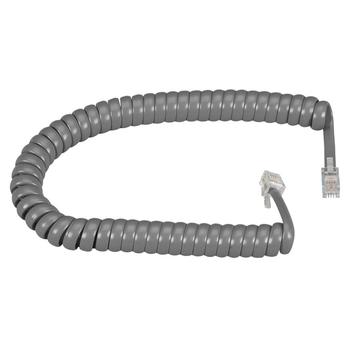 BLACK BOX COILED HANDSET CORD - DARK GRAY, 1.8M (EJ302-0006)