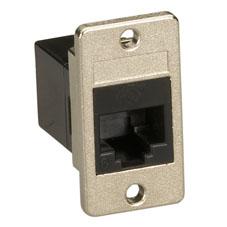 BLACK BOX CAT6 PANEL-MOUNT FEED-THROUGH COUPLER - UNSHIELDED (FMT1020)