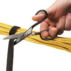 BLACK BOX HOOK AND LOOP BNDL WRAP 0.59IN WIDE BLACK 8X75FT ROLLS (FT9555A)