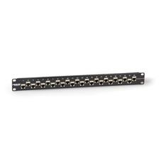 BLACK BOX CAT6A SHIELDED FEED-THROUGH PATCH PANELS - 24 PORT (C6AFP70S-24)