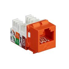 BLACK BOX GIGATRUE2 UTP CAT6 JACK - ORANGE, 25-PACK (FMT636-R3-25PAK)