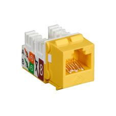 BLACK BOX GIGATRUE2 UTP CAT6 JACK - YELLOW, 25-PACK (FMT640-R3-25PAK)