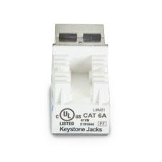 BLACK BOX GIGATRUE2 CAT6A JACKS - 1-PACK, BLACK (C6AJA70-BK)