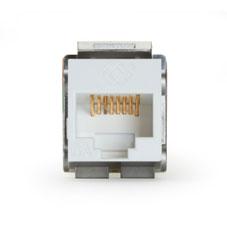 BLACK BOX GIGATRUE2 CAT6A JACKS - 1-PACK, WHITE (C6AJA70-WH)