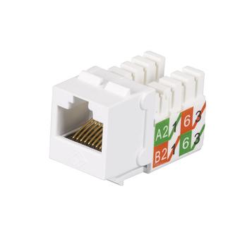 BLACK BOX GIGATRUE2 UTP CAT6 JACK - WHITE, 25-PACK (FMT639-R3-25PAK)
