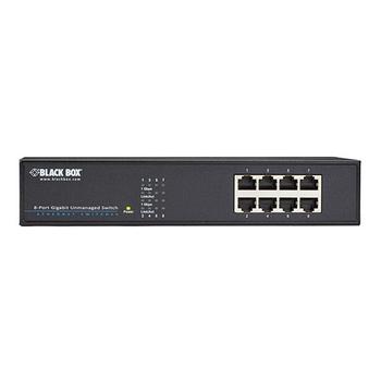 BLACK BOX 8-Port Gigabit Unmanaged Switch (LGB408A-R2)