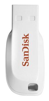 SANDISK CRUZER BLADE WHITE (16GB) (SDCZ50C-016G-B35W $DEL)