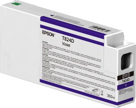 EPSON n Ink Cartridges,  UltraChrome HDX, Singlepack,  1 x 350.0 ml Violet (C13T824D00)
