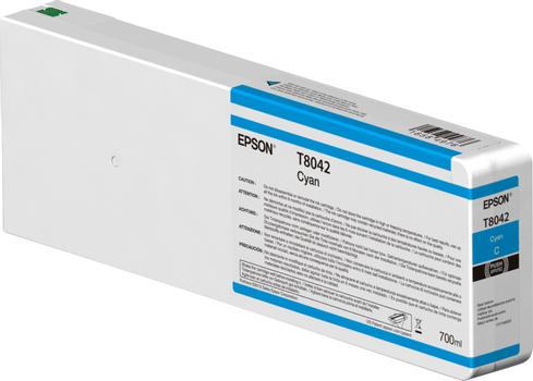 EPSON n Ink Cartridges,  UltraChrome HDX, Singlepack,  1 x 700.0 ml Cyan (C13T804200)