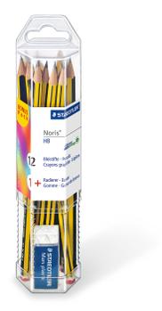 STAEDTLER Blyant Noris HB + viskelæder (12) (61 120P1)