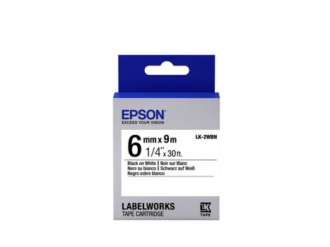 EPSON Tape - LK2WBN Std Blk/Wht 6/9 . NS (C53S652003)