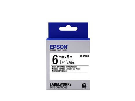 EPSON TAPE LK-2WBN STD BLK-/WHT 6/9 . SUPL (C53S652003)