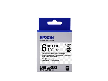 Epson LabelWorks LK-2TBN - merketape - 1 kassett(er) - Rull (0,6 cm x 9 m) (C53S652004)