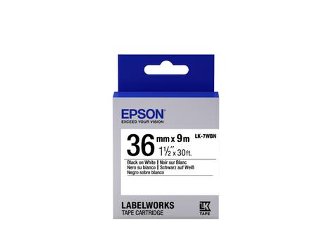 EPSON TAPE - LK7WBN STD BLK/WHT 36/9 . SUPL (C53S657006)