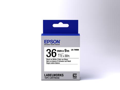 EPSON TAPE - LK7WBN STD BLK/WHT 36/9 . SUPL (C53S657006 $DEL)