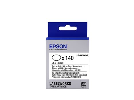 EPSON TAPE - LK-8WBWAB D-CUT O BLK-/WHT X38MM SUPL (C53S658902)