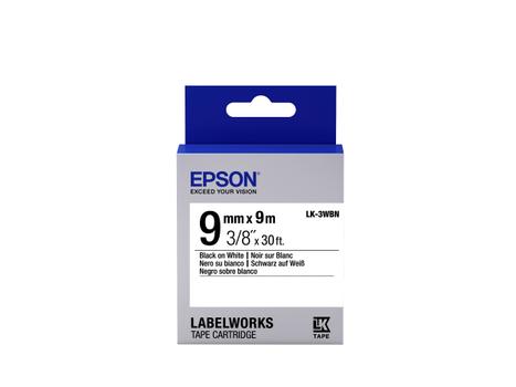 EPSON TAPE - LK3WBN STD BLK/WHT 9/9 . SUPL (C53S653003 $DEL)