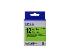 EPSON TAPE - LK4GBF FLUOR BLK/ GREEN 12/9 SUPL