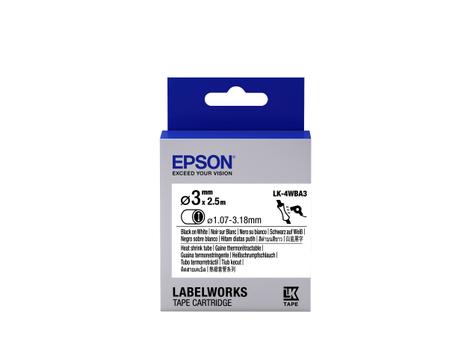 EPSON TAPE - LK-4WBA3 HST BLK WHT D3/2.5 SUPL (C53S654903)