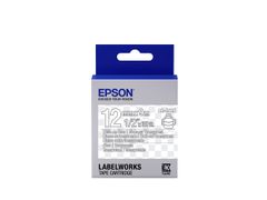 EPSON TAPE - LK-4TWN CLEAR WHITE/CLEAR 12/9 SUPL