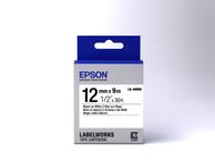 Epson LabelWorks LK-4WBN - merketape - 1 kassett(er) - Rull (1,2 cm x 9 m) (C53S654021)