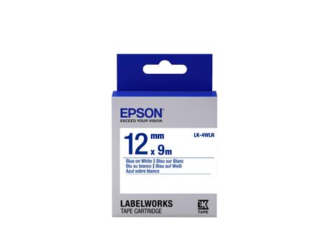 EPSON TAPE - LK4WLN STD BLUE/WHT 12/9 . SUPL (C53S654022)