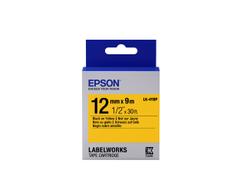 EPSON Label Cartridge Pastel LK-4YBP Black/Yellow 12mm (9m) NS