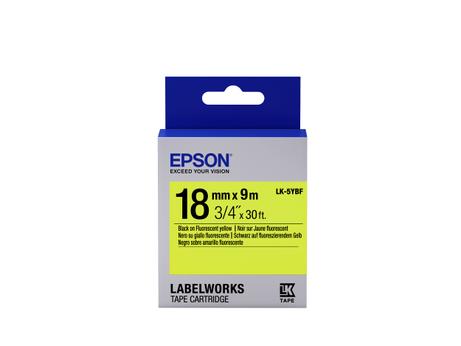 Epson LabelWorks LK-5YBF - merketape - 1 kassett(er) - Rull (1,8 cm x 9 m) (C53S655004)