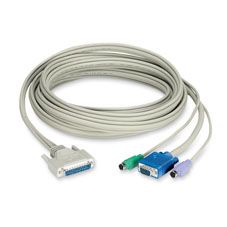 BLACK BOX COAX CPU CABLE WITH DDC SUPPORT FOR SERVSWITCH CAT5 KVM EXTENDERS - 0.9M (EHN230D-0003)