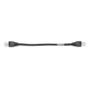 BLACK BOX Patch Cable CAT6 Reduced-Length   - Black 22.9cm